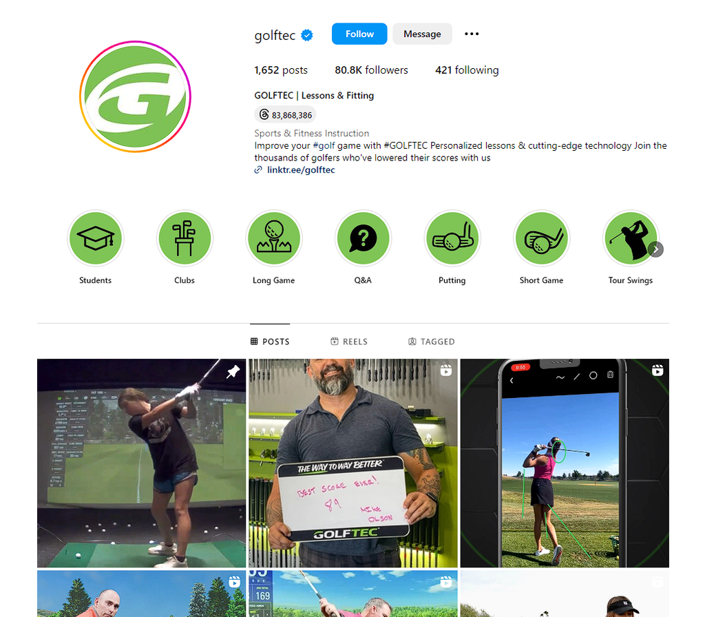 Social Media Strategy for golf instruction websites 3
