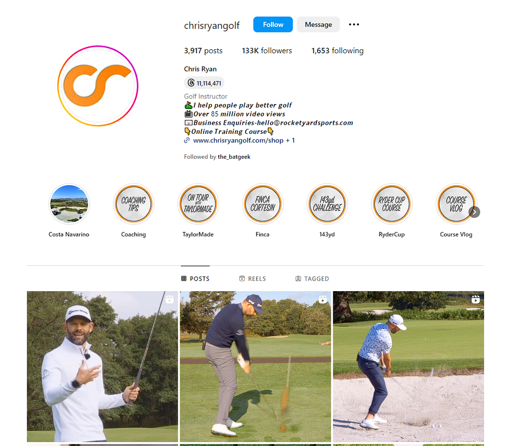 Social Media Strategy for golf instruction websites 4