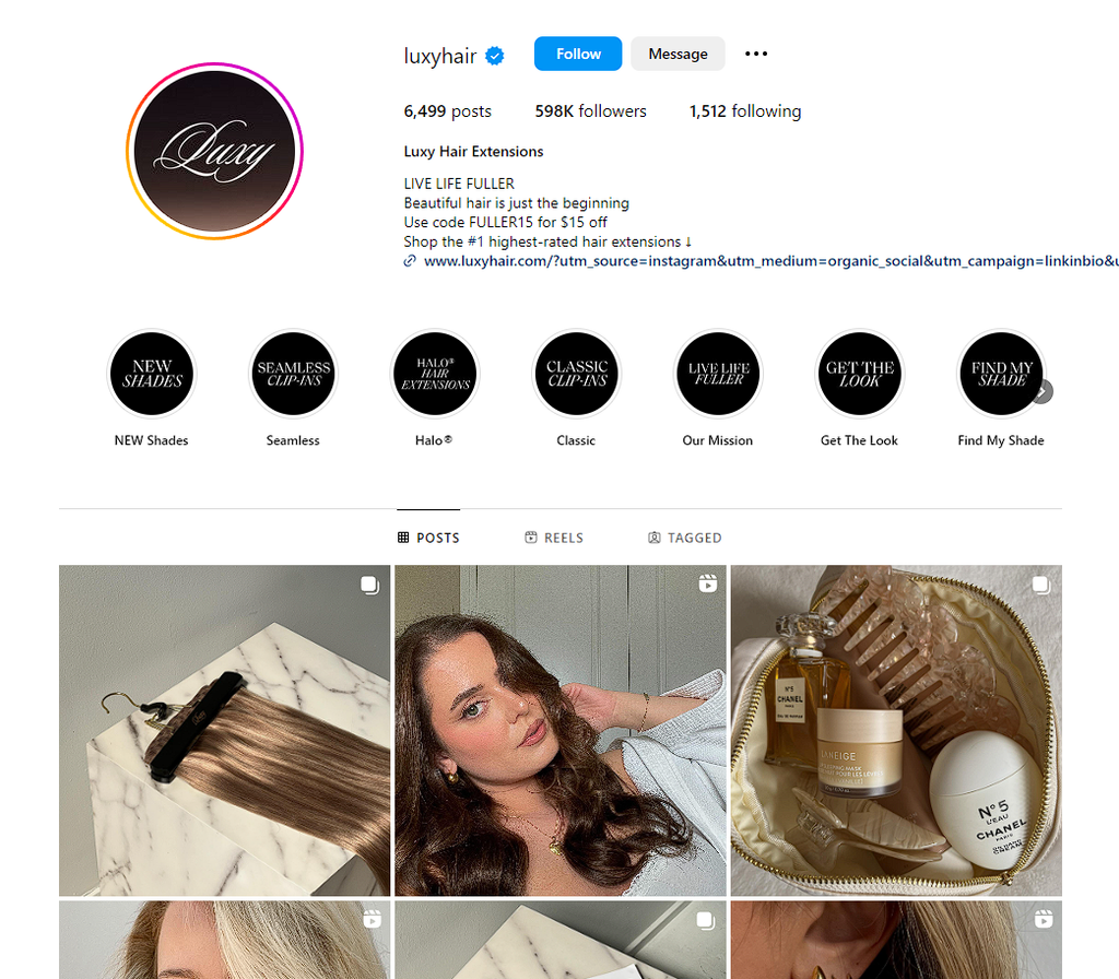 Social Media Strategy for hair extension websites 4