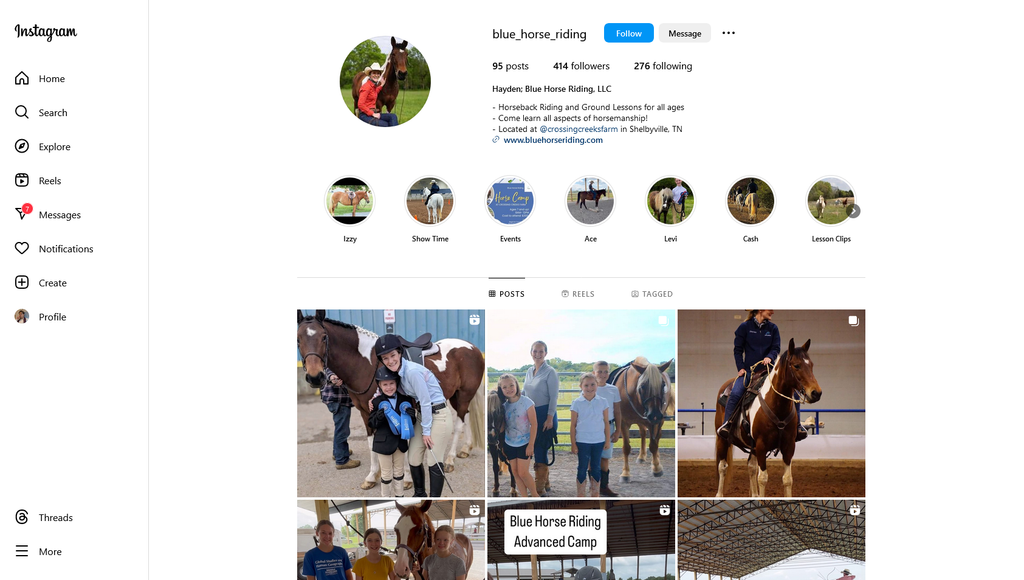 Social Media Strategy for horseback riding lessons websites 4