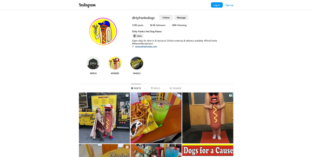 Social Media Strategy for hot dog stand websites 2