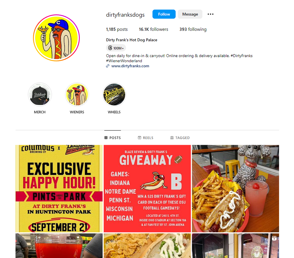 Social Media Strategy for hot dog stand websites 4