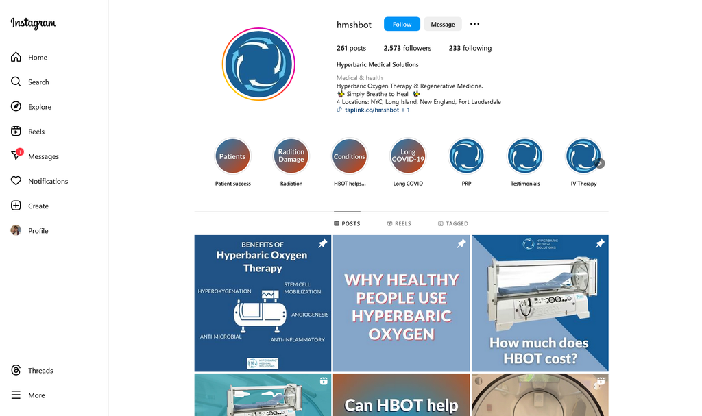 Social Media Strategy for hyperbaric center websites 4