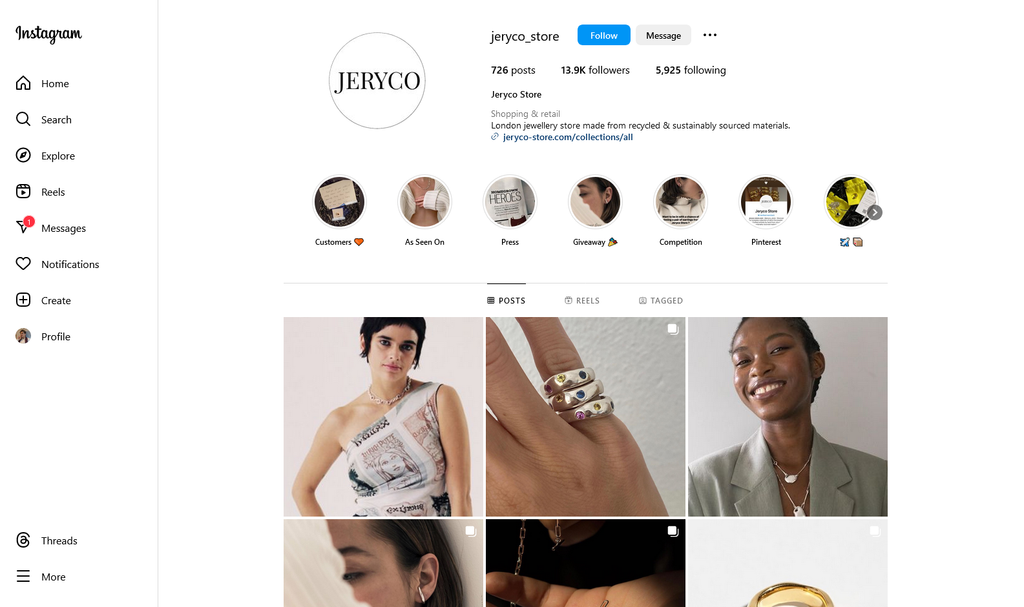 Social Media Strategy for jewellery websites 5