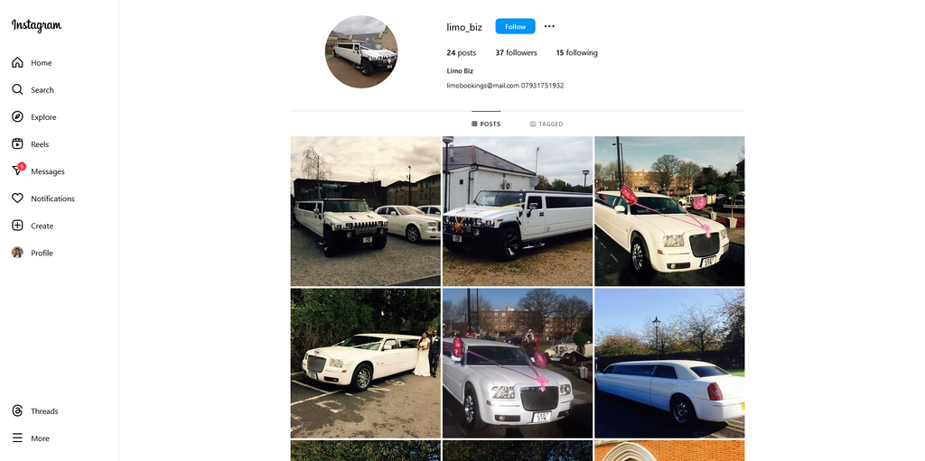 Social Media Strategy for limo websites 1