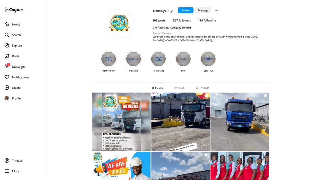 Social Media Strategy for metal recycling company websites 3