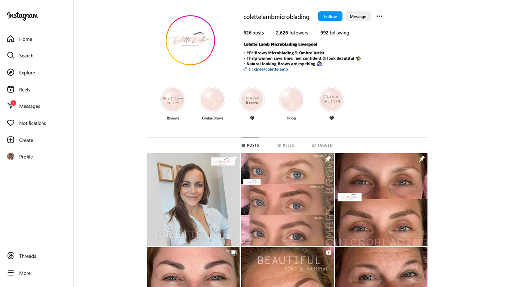 Social Media Strategy for microblading websites 3