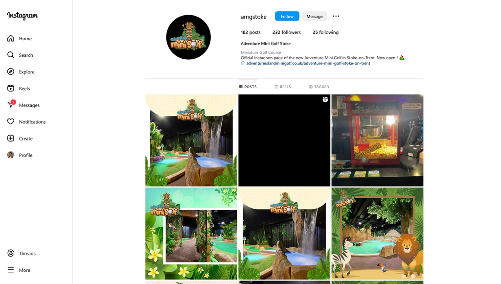 Social Media Strategy for miniature golf course websites 2