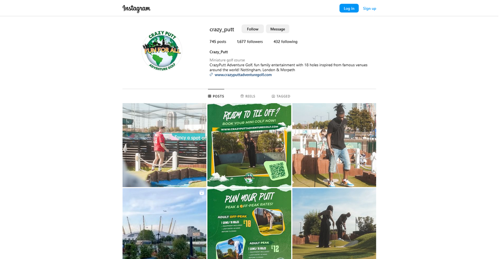 Social Media Strategy for miniature golf course websites 4