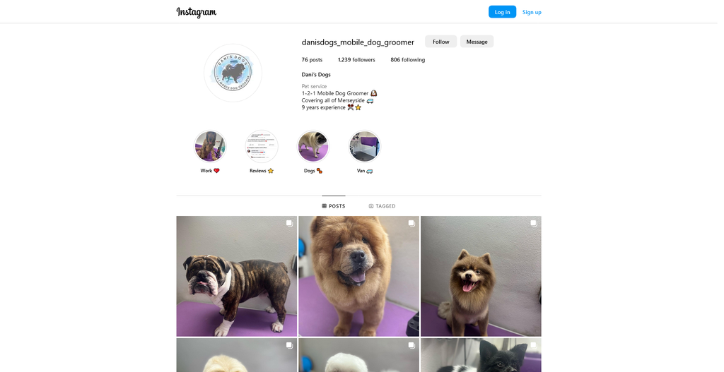 Social Media Strategy for mobile dog grooming websites 5