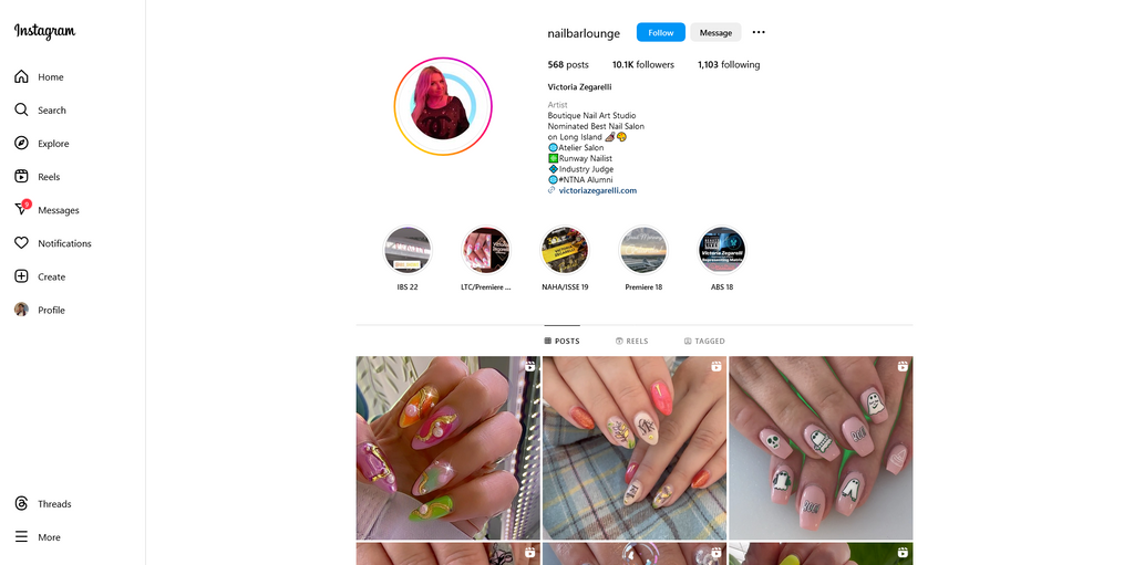 Social Media Strategy for nail salon websites 2