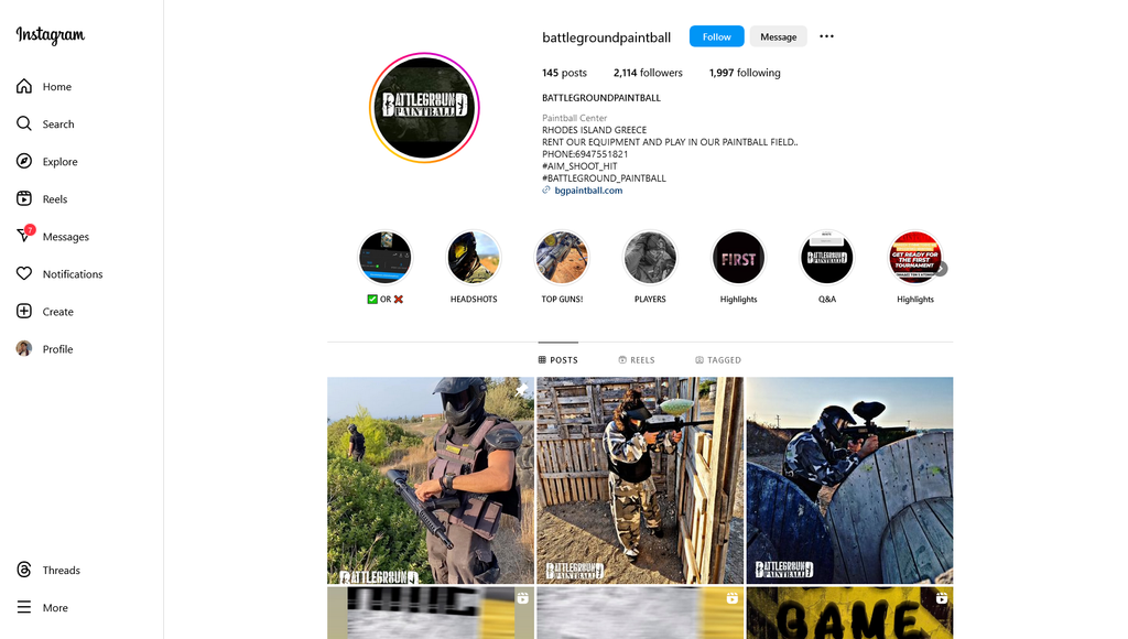 Social Media Strategy for paintball field websites 5