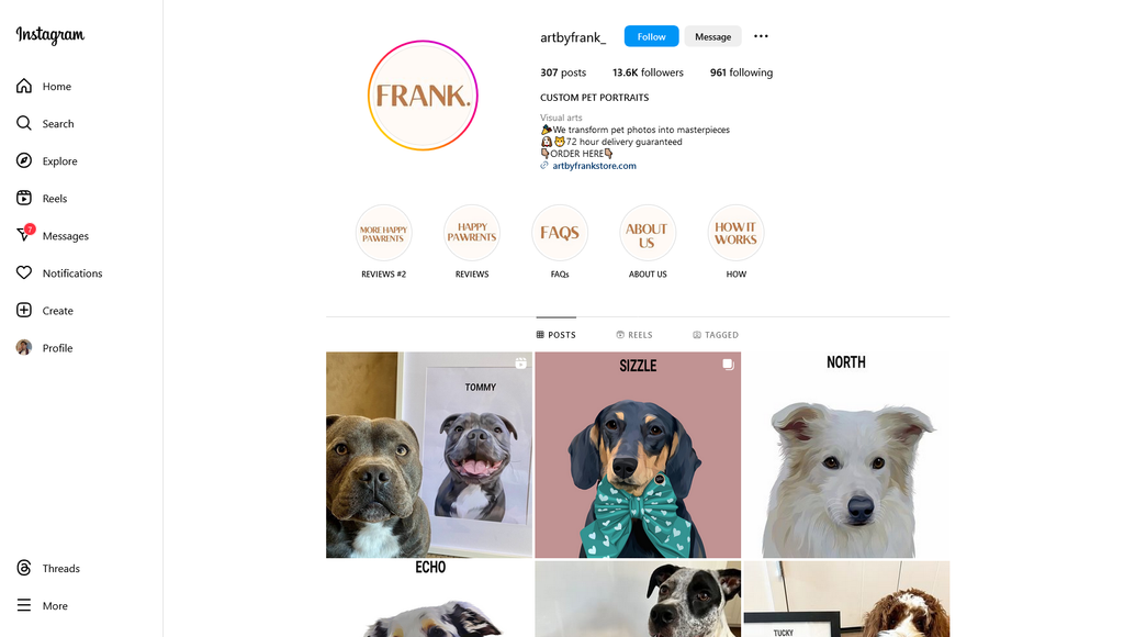 Social Media Strategy for pet portraits websites 4