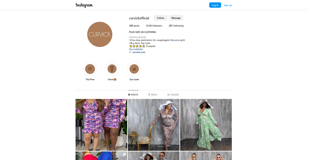 Social Media Strategy for plus size clothing store websites 4