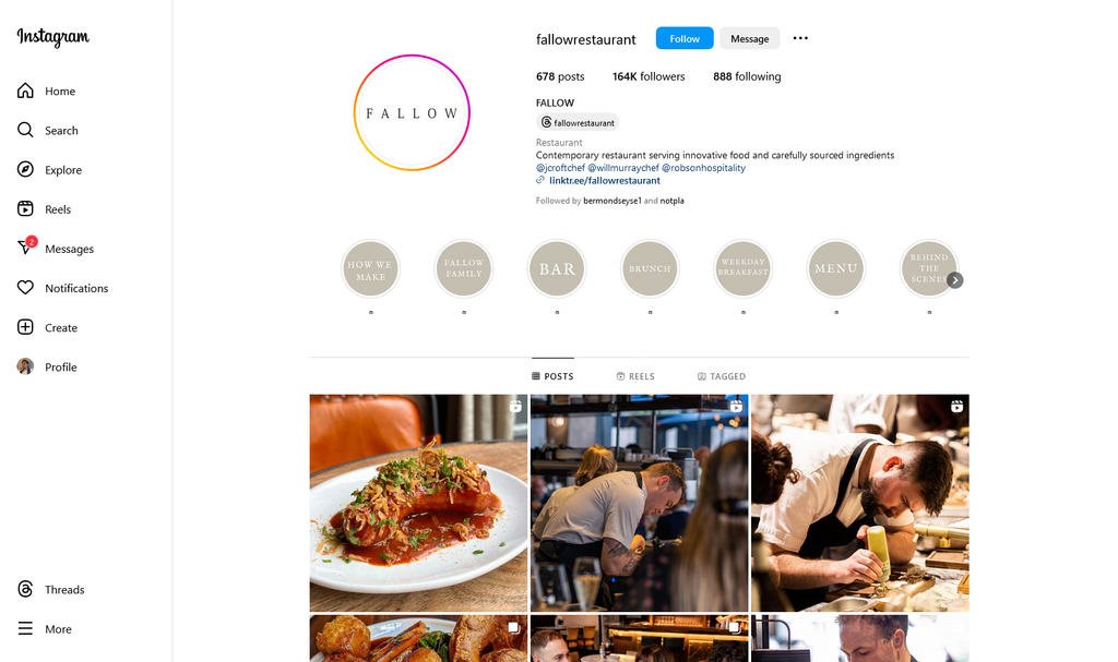 Social Media Strategy for pop up restaurant websites 4