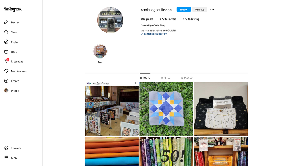 Social Media Strategy for quilt shop websites 2