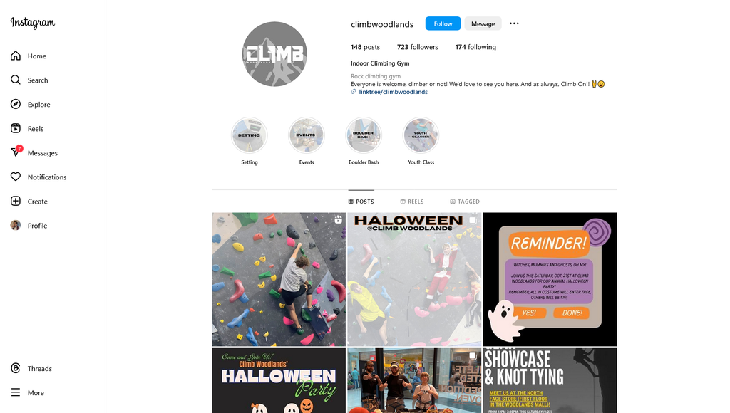 Social Media Strategy for rock climbing gym websites 5