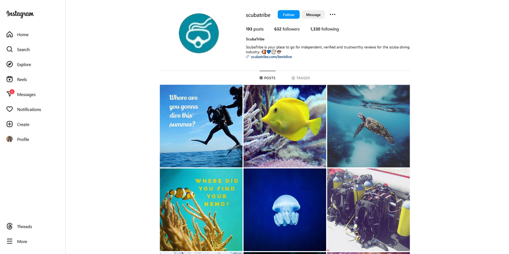 Social Media Strategy for scuba diving websites 3