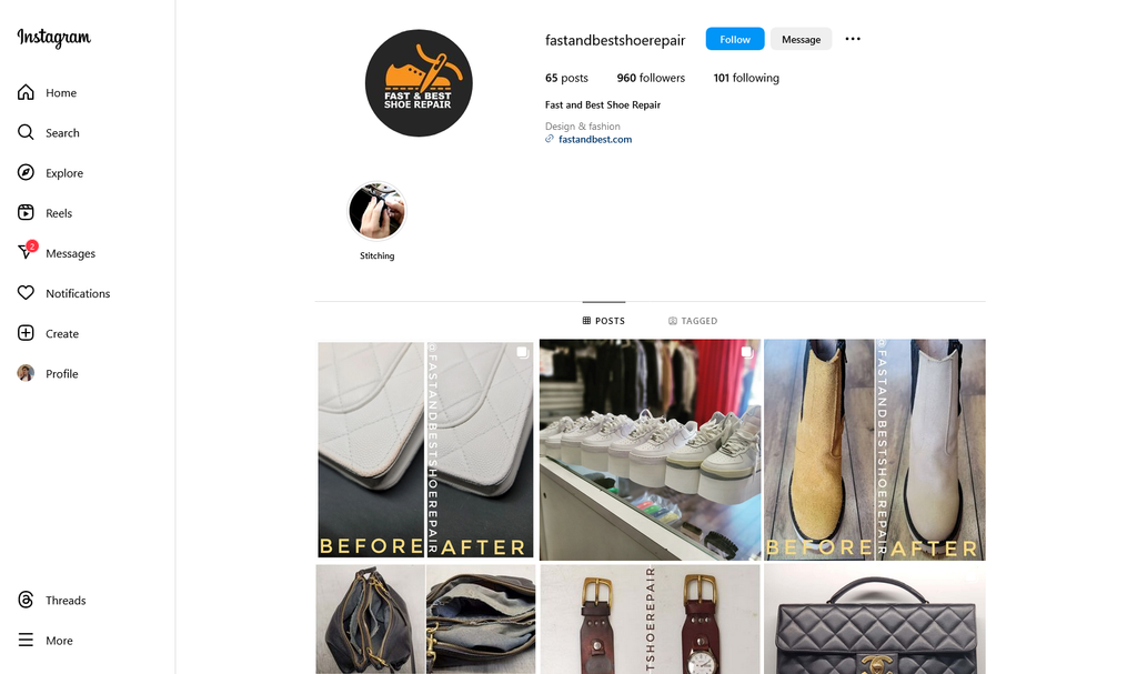 Social Media Strategy for shoe repair websites 4