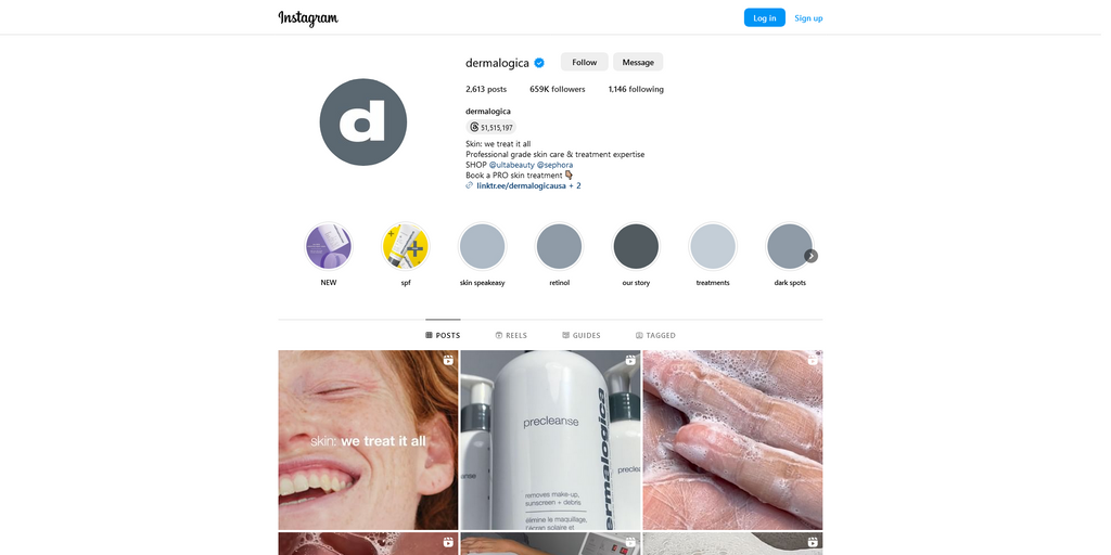 Social Media Strategy for skincare company websites 2