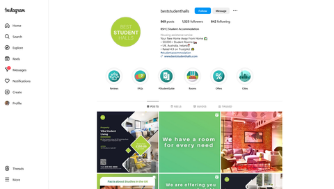 Social Media Strategy for student accomodation websites 3