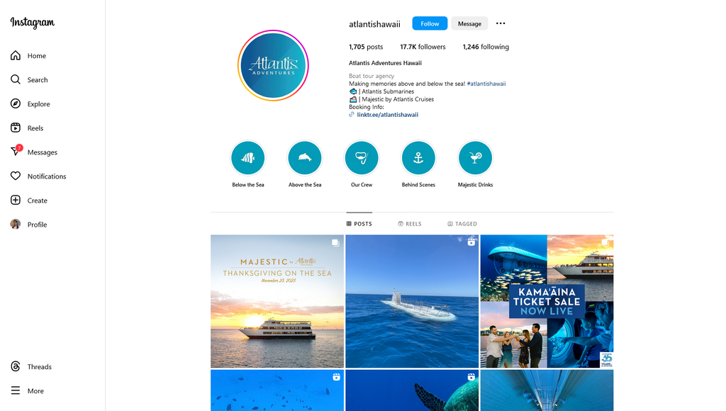 Social Media Strategy for submarine tour websites 1