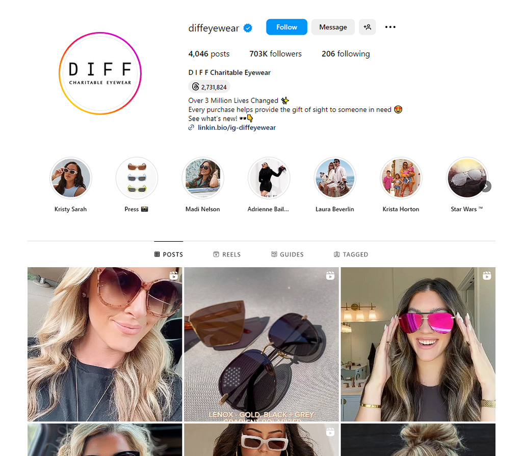 Social Media Strategy for sunglasses store websites 3
