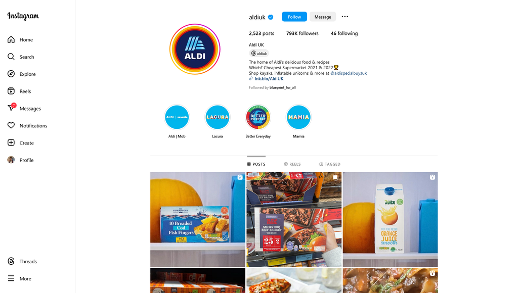 Social Media Strategy for supermarket websites 2