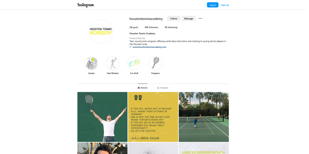Social Media Strategy for tennis facility websites 3