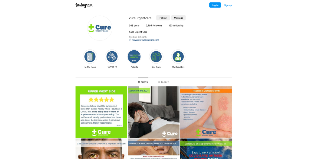 Social Media Strategy for urgent care websites 2