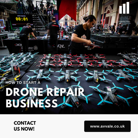 how to start a drone repair  business plan template