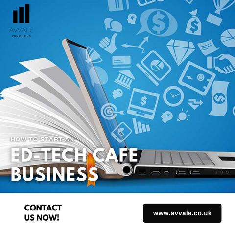 how to start a edtech cafe  business plan template