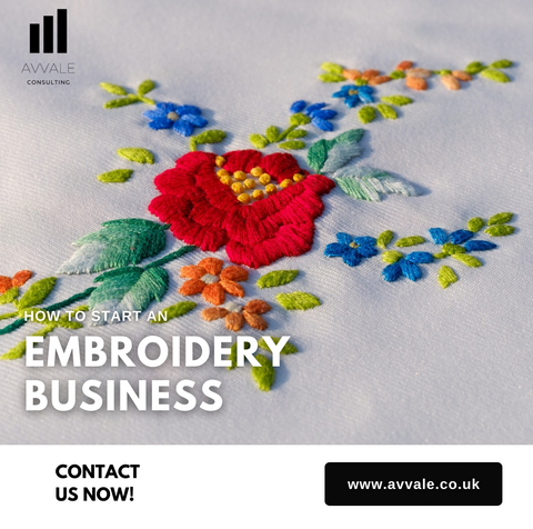 how to start a embroidery  business plan template