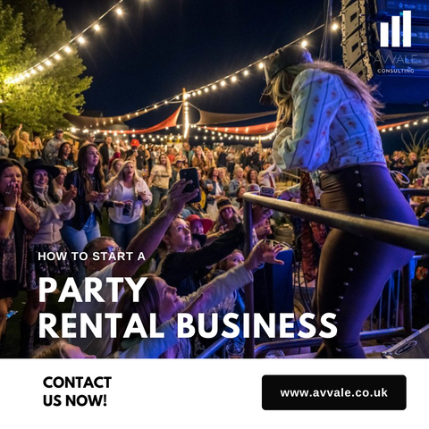 how to start a party rental business plan template