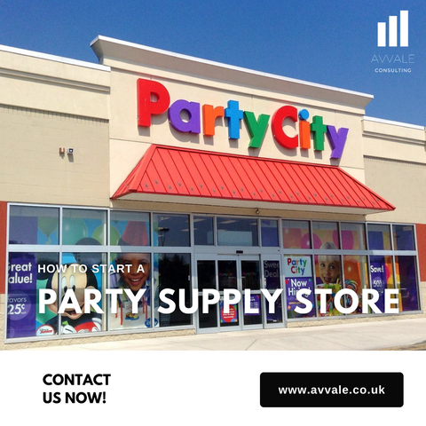 how to start a party supply store plan template