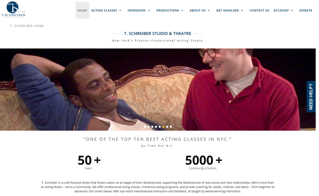 Website Design & Creation for acting classes website URL 4