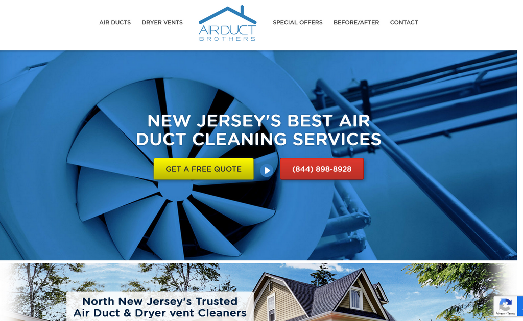 Website Design & Creation for air duct cleaning website URL 5