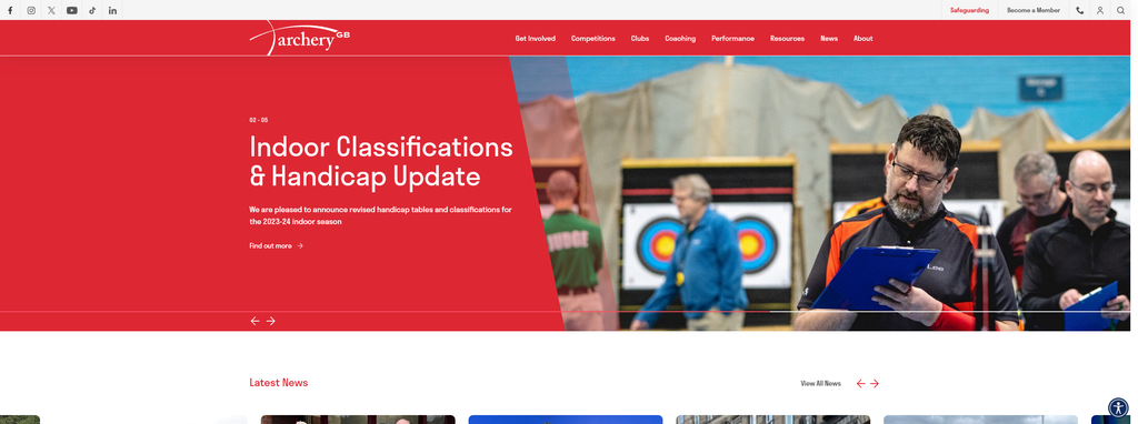 Website Design & Creation for archery range website URL 1