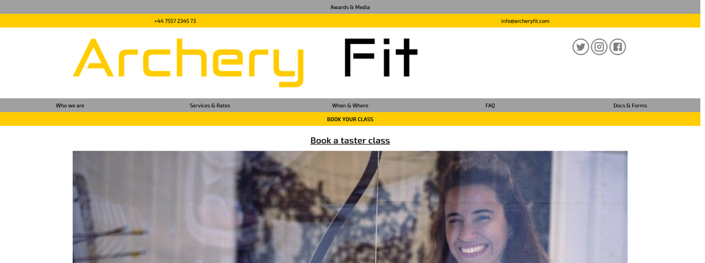 Website Design & Creation for archery range website URL 3