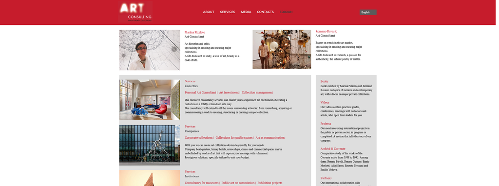 Website Design & Creation for art consulting website URL 3