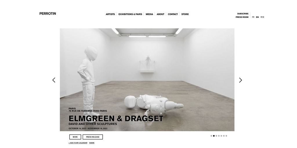 Website Design & Creation for art gallery website URL 4