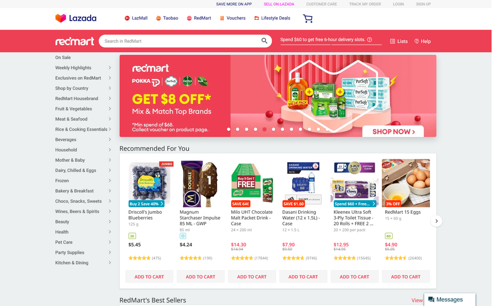 Website Design & Creation for asian grocery store website URL 4