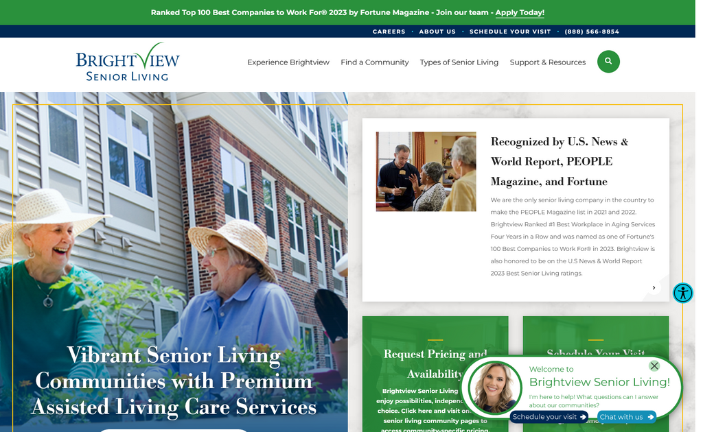 Website Design & Creation for assisted living website URL 4