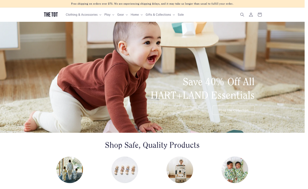 Website Design & Creation for baby store website URL 3