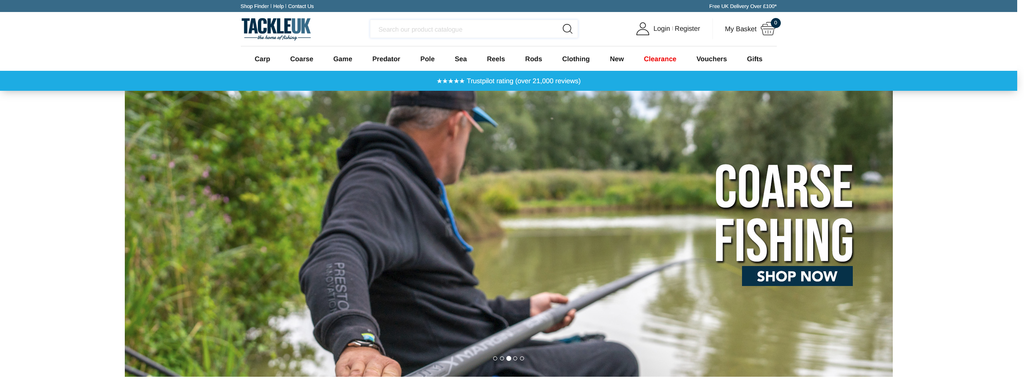 Website Design & Creation for bait and tackle shop website URL 3