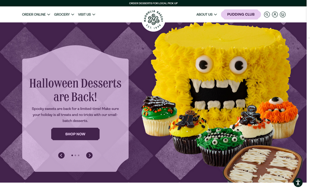 Website Design & Creation for bakery website URL 2