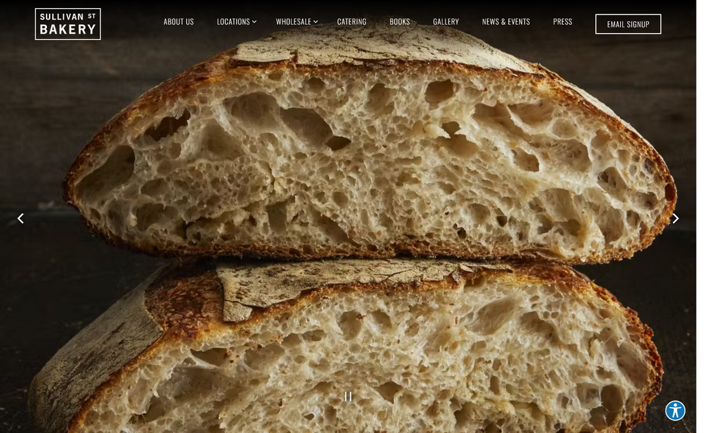 Website Design & Creation for bakery website URL 4