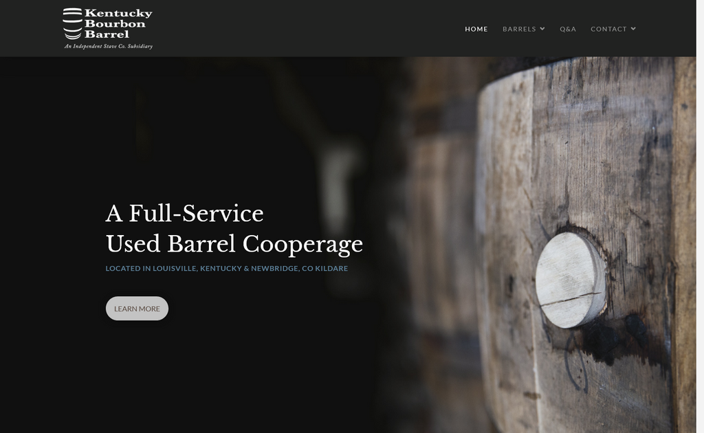 Website Design & Creation for barrel making website URL 3