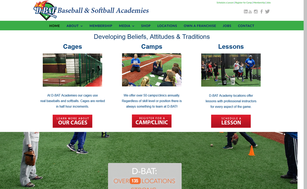 Website Design & Creation for batting cage website URL 2