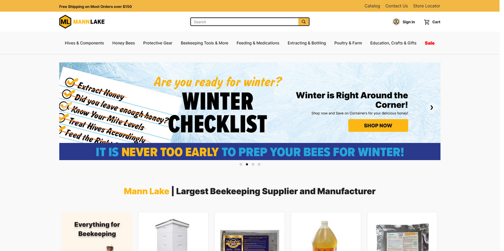 Website Design & Creation for beekeeping website URL 2